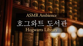 [ASMR] Shh! Quiet!!! studying at Hogwarts Library | Harry Potter Ambience