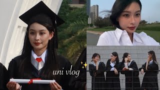 uni vlog : 在大陸大學臨近畢業的日子🎓｜ 答辯、拍畢業照、做實驗、夜騎、音樂節