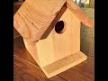 making a bird house from a cedar fence picket