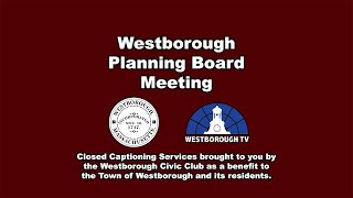 Westborough Joint Planning Board \u0026 Select Board Meeting - September 3, 2024