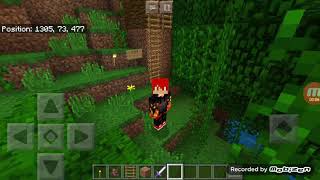 My Jungle Tree Village (hot and laggy, but villagers got used to it! :D) Recorded by Mobizen
