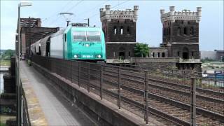 Duisburg Hochfeld Eisenbahn Brücke über den Rhein