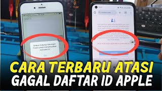 CARA MENGATASI TIDAK DAPAT MEMBUAT ID APPLE / ICLOUD PADA SAAT INI || CARA TEBARU !!!