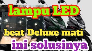 Service lampu depan beat Deluxe led(beat Street)