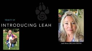 Introducing Leah CBCC-KA, CPDT-KA, CTB.ccs, CTDI