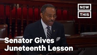 Senator Burris Gives Colleagues an Important Juneteenth History Lesson | NowThis