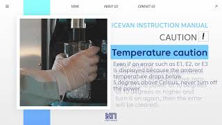 ICE MAKER INSTRUCTION MANUAL-KOREA NAKAJO ICEVAN