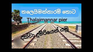 Thalaimannar pier 😀😀| තලෙයිමන්නාරම් තොට දක්වා දුම්රියෙන් යමු #trainjourney #scenictrainrides