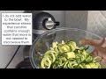 making zucchini noodles zoodles with the kitchenaid spiralizer attachment