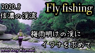 【フライフィッシング】2020.8 信濃の渓流　梅雨明けの渓にイワナを求めて(前編)