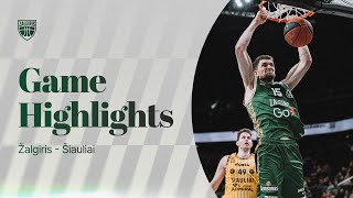 Žalgiris - Šiauliai – Casino Admiral | Game Highlights | 2025.01.20