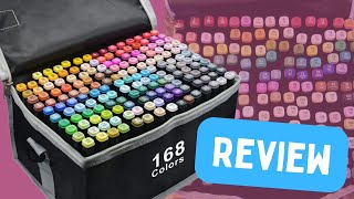 168 Alcohol Based Markers Set REVIEW!!