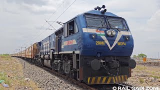 07855 Akola - Purna Passenger Train | Gooty WDP4 Diesel Locomotive | Train Videos Indian Railways