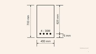 CONC102-107-104: Determination of moment of resistance, 𝑴r, of a rectangular concrete beam.