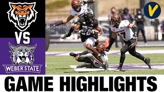 Idaho State vs #3 Weber State Highlights | FCS 2021 Spring College Football Highlights