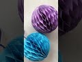 PAPER CRAFTS | PAPER HONEYCOMB BALLS |   #shorts