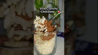 Viral crunchy chocolate 🍫 #viralrecipe #crunchy #shorts