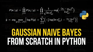 Gaussian Naive Bayes From Scratch in Python (Mathematical)
