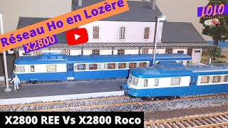 Train electique : X2800 REE Vs X2800 Roco