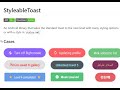 Customable Toast or Styleable Toast with Dependencies|| *Android Third Party Library*