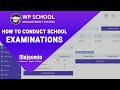 How to conduct school examinations in No.1 School Management System for WordPress