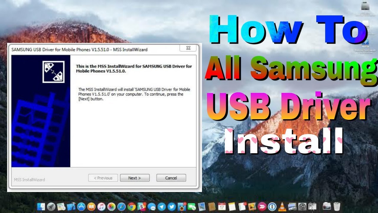 How To Samsung Usb Driver Install How To Install Usb Driver For Samsung ...