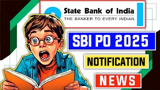 🚨 SBI PO 2025 Notification Big Update is here! 🚨