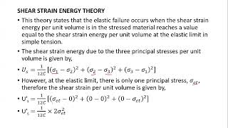 ANALYSING THEORIES OF FAILURE -  PART II