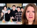 Gingerbread House Competition REACTION! (Noah, Larray, James Charles, Charli, Dixie and Chase)