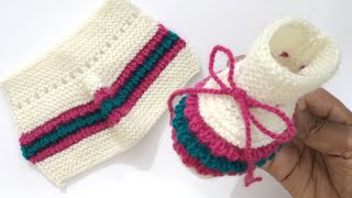 Knitting Baby Booties , Shoes , Socks , Woolen Socks