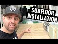 How to install A DURABLE SUBFLOOR & INSULATION | Mercedes Sprinter Van Build