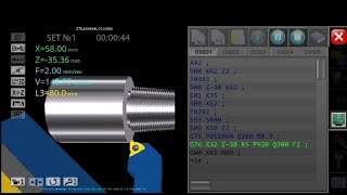 g76 taper threading cycle example || cnc threading cycle program || cnc g76 threading cycle