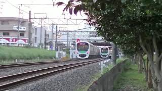 西武鉄道30105F急行本川越行　38102F各停西武新宿行　航空公園