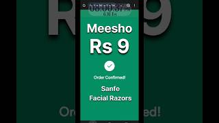 Meesho Rs 9 Sale live order | Meesho Rocket deals live order | Sanfe Razors | #meeshors9sale #meesho