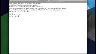 3 - Python Lists - Slicing (arr[0:2])