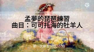 孟貢丸/孟夢的琵琶練習/曲目：可可托海的牧羊人2021/8/9