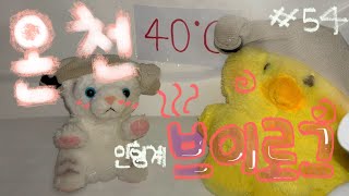 💦❤️온천 브이로그 #54♨️인형계 안보면후회!❤️클릭🫶 인형계브이로그 휘핑이 아리 온천 힐링 물 asmr 추천 헿휘핑 아리