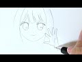 有馬かな（ピーマン体操）の簡単イラストの描き方！ゆっくり解説【推しの子】