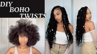 DIY Kinky Boho Twists (feat. @Hot-Braids )