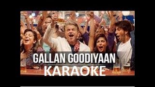 Gallan Goodiyan Clean Free Karaoke With Lyrics
