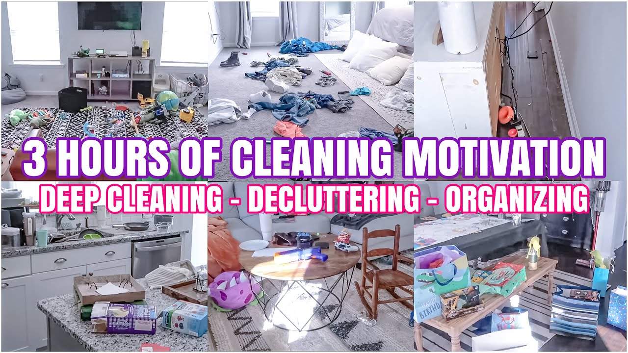 Extreme 3 Hour Cleaning Marathon Declutter Organize Deep Clean