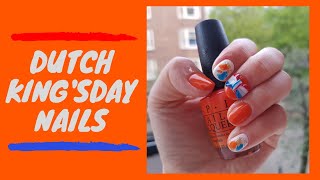 Dutch King's Day Nail Art / Koningsdag Nagel / オランダ・キングスデーネイルアート