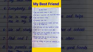 My Best Friend Essay |10 Lines Essay on My Best Friend in English | 10 Lines on My Best Friend