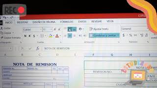 Digitaliza una nota de remisión en excel