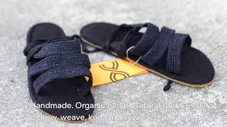 Handmade Organic Cannabis Hemp Sandals by Rawganique \