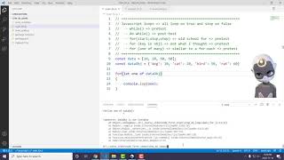 Node and VScode first steps - for-loops