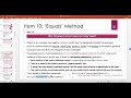 Effective Java in depth -- Item 10: Obey the general contract when overriding “equals”