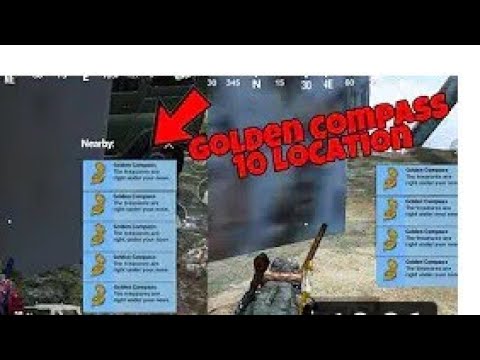 how to you find golden,bronze,and silver compass of pubg mobile
