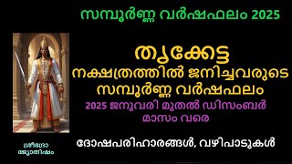 തൃക്കേട്ട നക്ഷത്രത്തിൽ ജനിച്ചവരുടെ സമ്പൂർണ്ണ വർഷഫലം 2025 - ദോഷപരിഹാരങ്ങൾ, വഴിപാടുകൾ -Thrikketta 2025