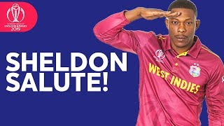 How To Do The Sheldon Salute! | Cottrell Teaches Celebration To Kids | ICC Cricket World Cup 2019